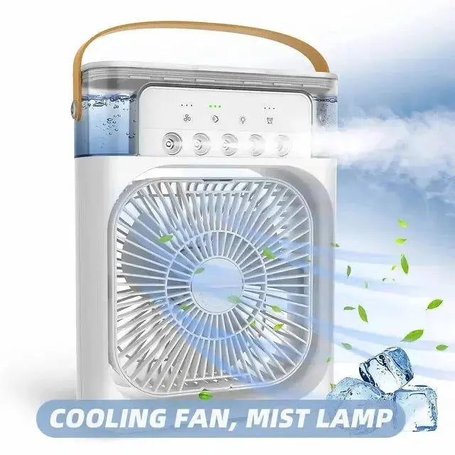 Portable Mini Air Conditioner Fan, USB Electric With Led Night Light, And Humidifier Function Reviews ⭐⭐⭐⭐⭐(FREE HOME DELIVERY) Multi Collections