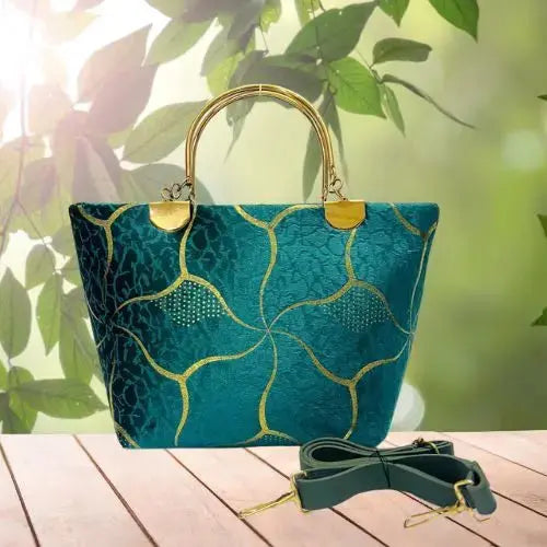 Premium Quality  Velvet design Luxury Ladies hand bag for girls for Office & Casual Use Reviews ⭐⭐⭐⭐⭐(FREE HOME DELIVERY) Multi Collections