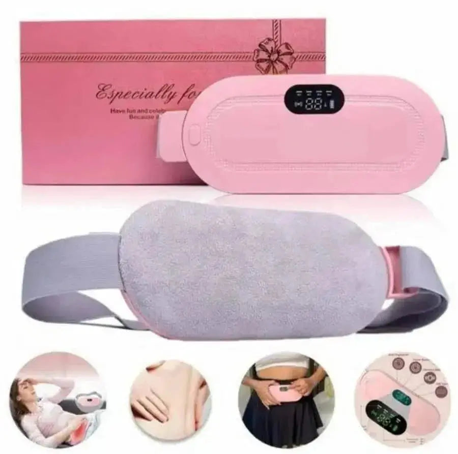 Period Pain Cramp Relief Belt -Portable Menstrual Heating Pad, Heated Belly Belt for Menstrual Cramp Relief with 3 Heat Levels and 4 Modes, Electric Belt Massage for Women and Girls Multi Collection Online